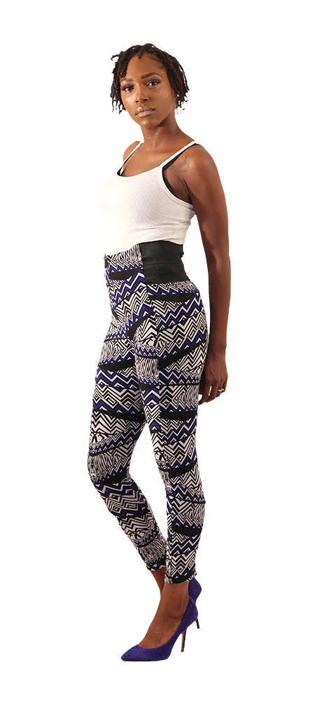 African Print Leggings : Medium - Large