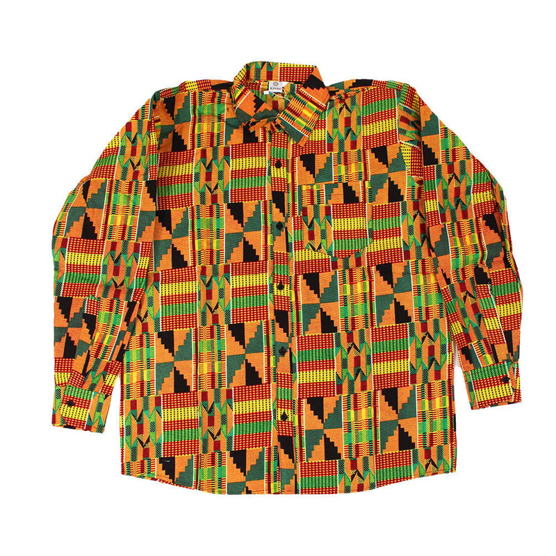 Kente Full Sleeve Dress Shirts