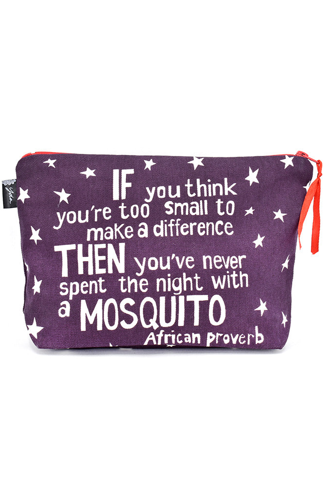 Purple Make a Difference African Proverb Purse