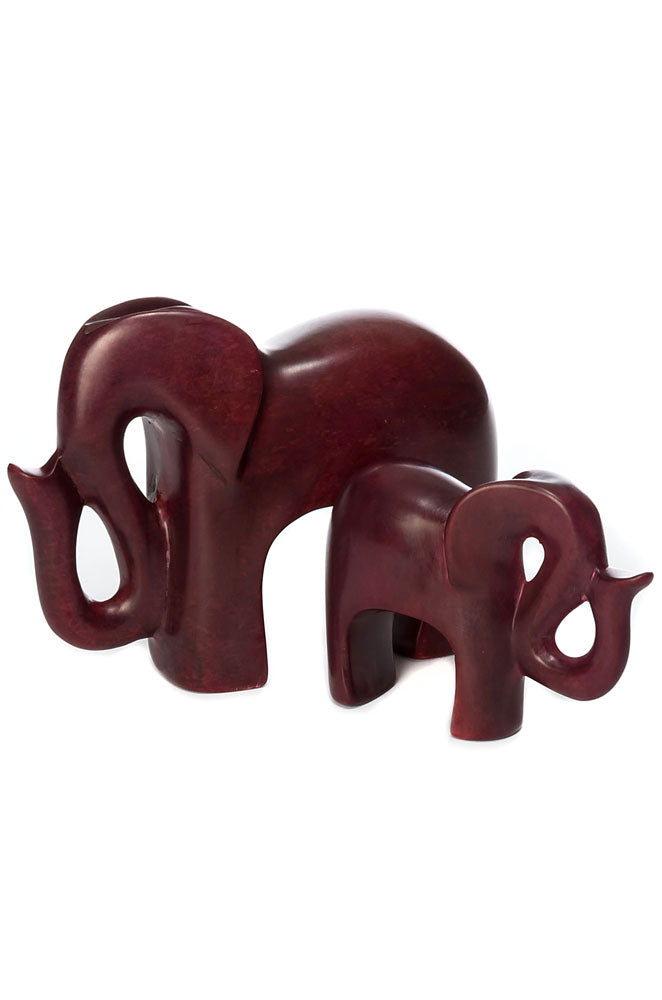 Kilimanjaro Soapstone Elephant Sculptures