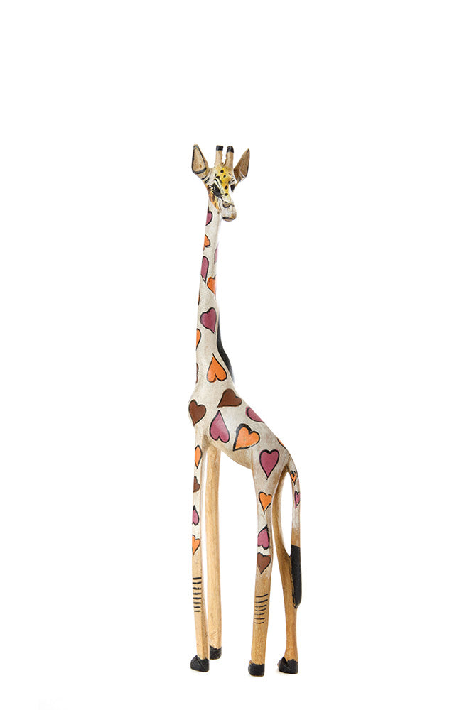 Kenyan Jacaranda Lovely Giraffe Sculptures