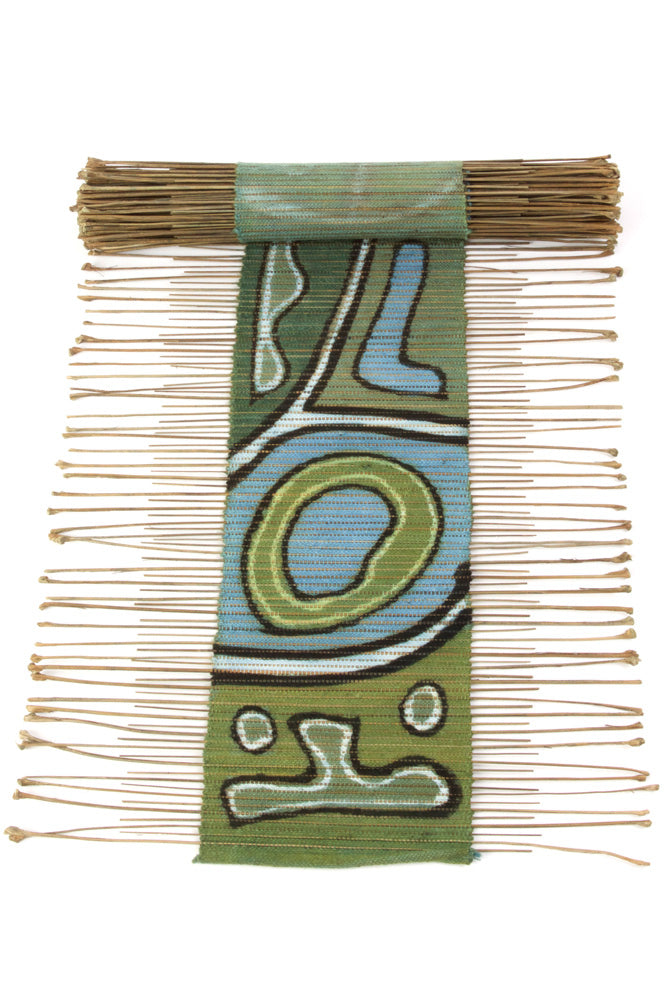 Blue and Green Carnival Twig Runner