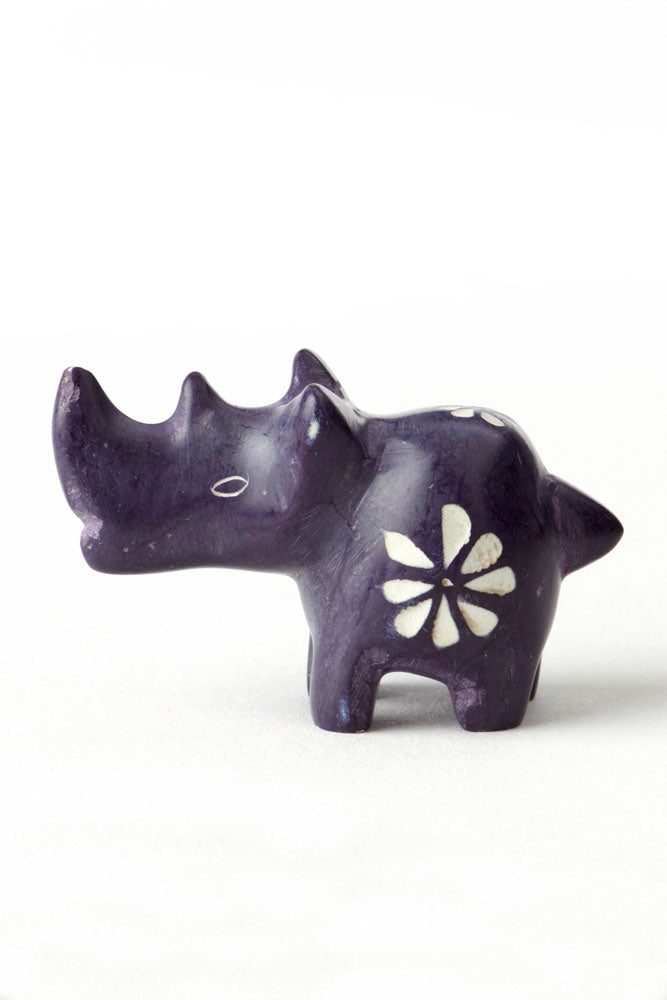 Rainbows & Flowers Dozen Miniature Rhinos