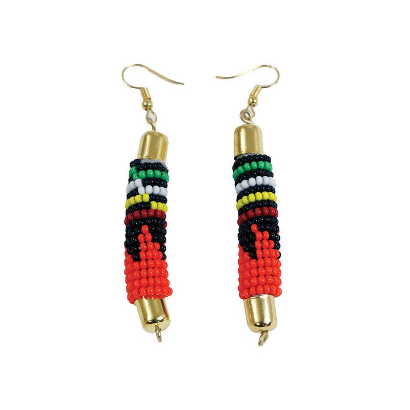 Maasai Bead Rod Earrings