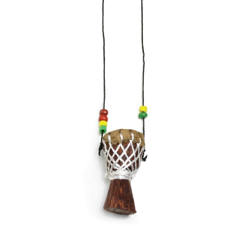 Djembe Drum Necklace: Small