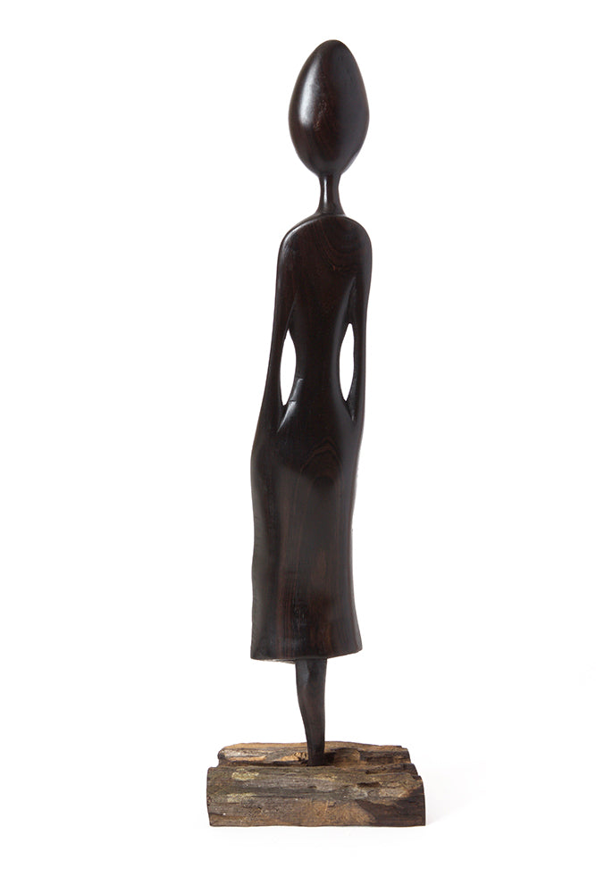 Mrs. Maputo Mozambican Blackwood Sculpture