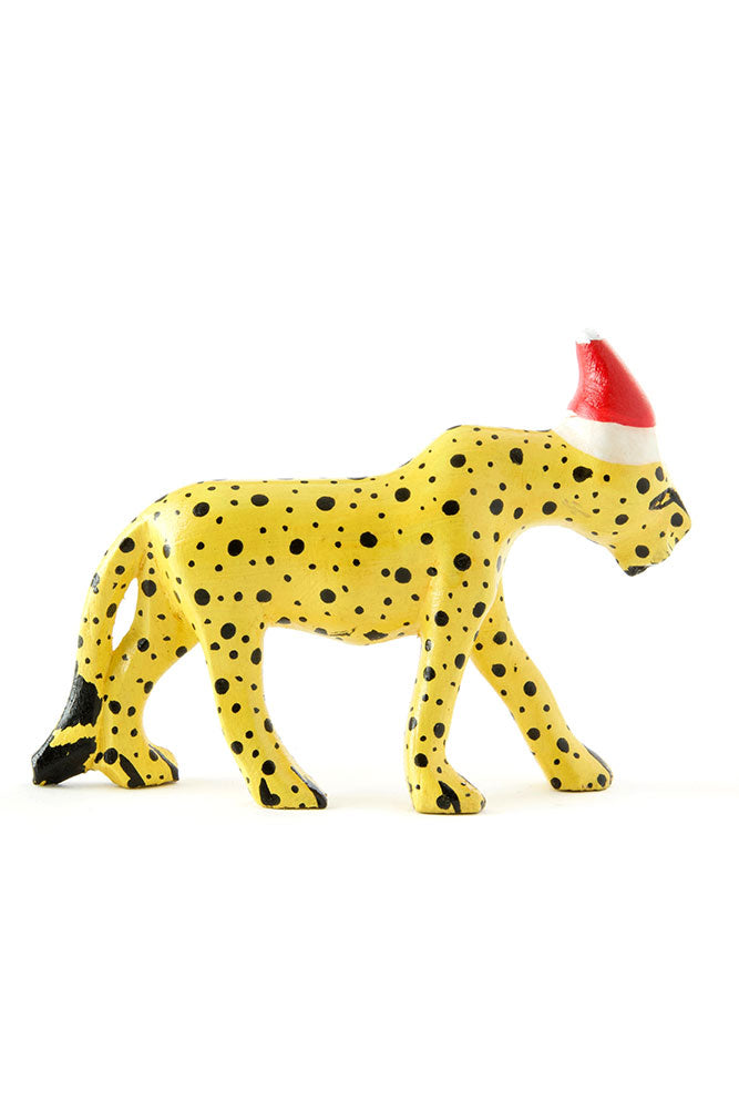 Santa's Little Cheetah Helper Sculpture