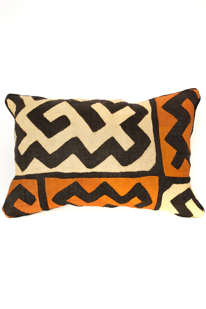 Congo Raffia Rectangle Pillow with Optional Insert