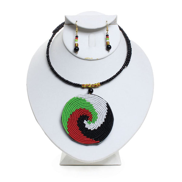 African Maasai Pendant Necklace Set