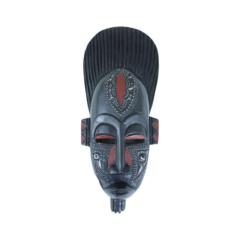 Small Ghanian Fang Mask With Metal Detail