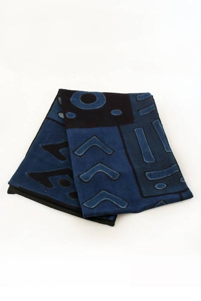 Malian Indigo Mudcloth Table Runner