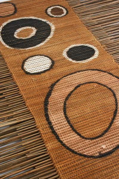 Circle Print Twig Table Runner