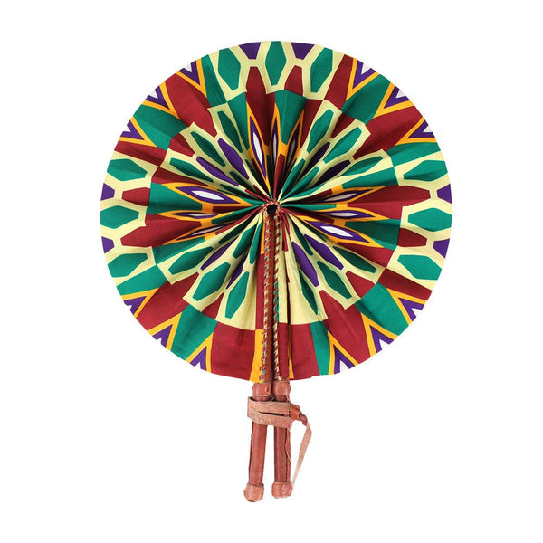 Kente Print Folding Fans