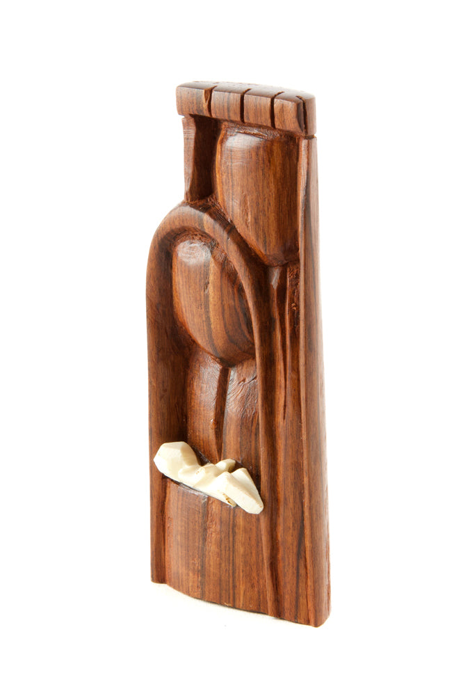 Small Mozambican Sandalwood Nativity