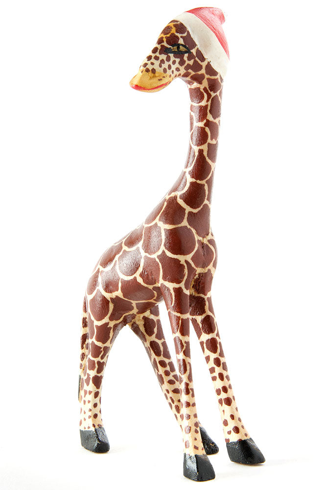 Santa's Little Giraffe Helper Sculpture