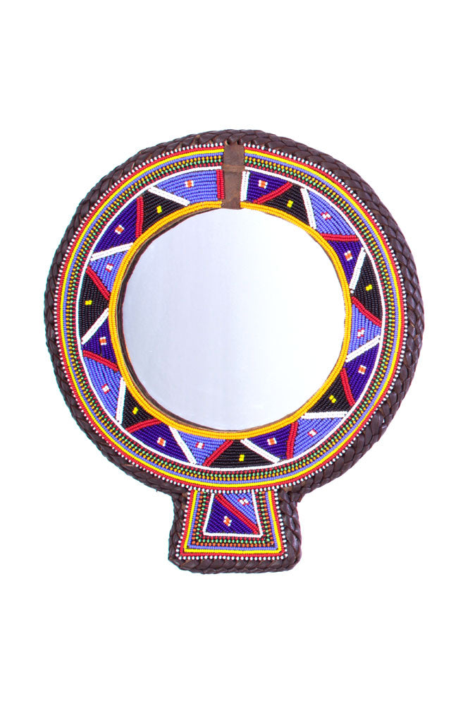 Small Maasai Wedding Necklace Mirror