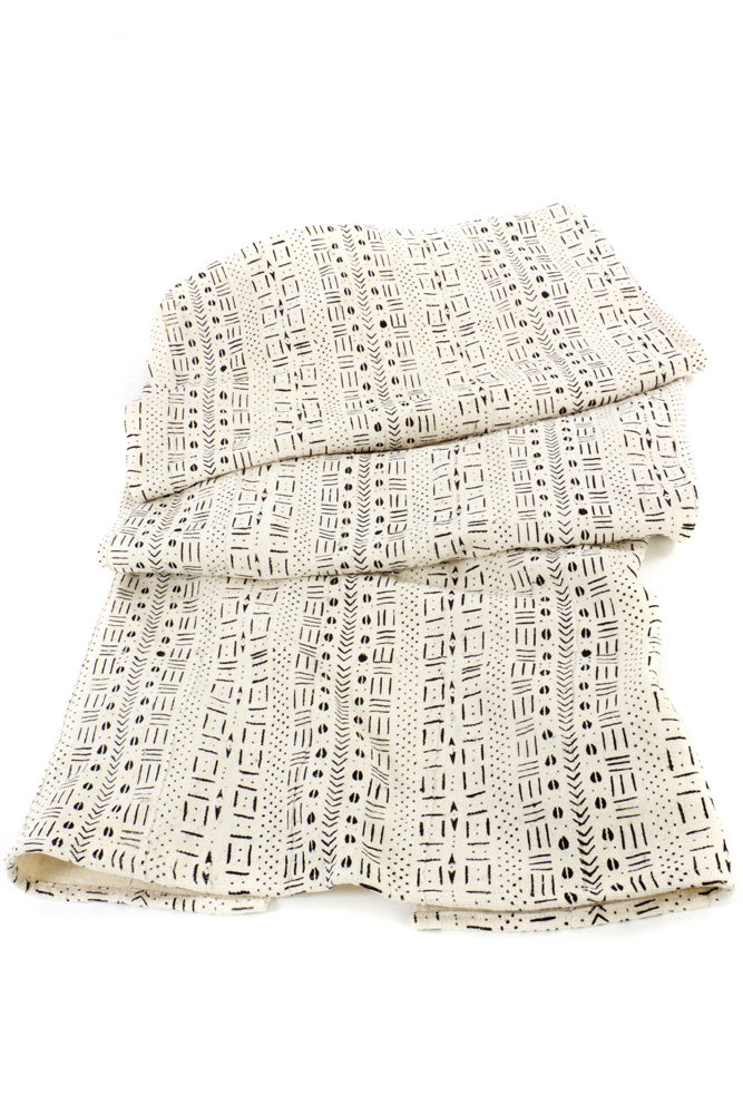 Queen's Cloth Mudcloth Throw Blanket from Mali