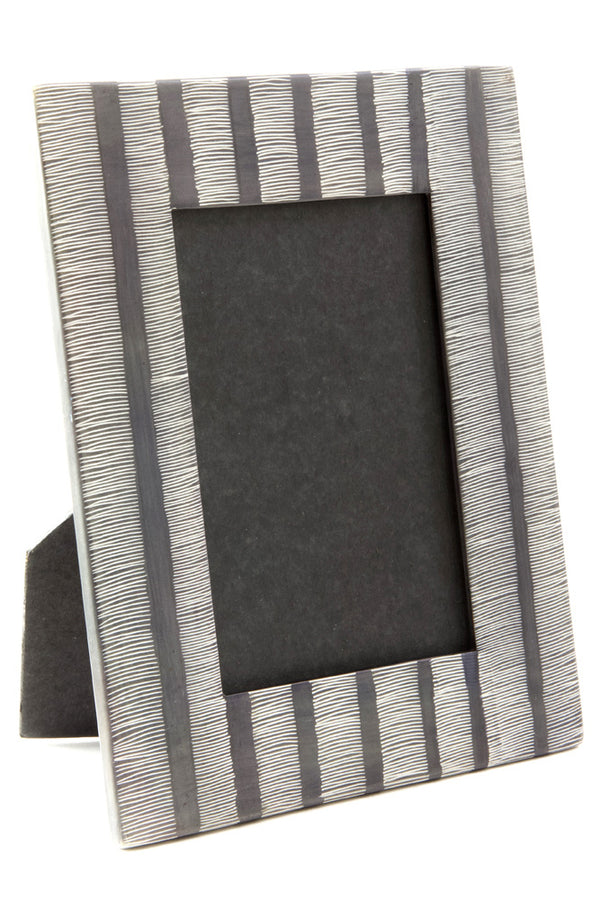 Gray Dash Decorative Soapstone Picture Frame