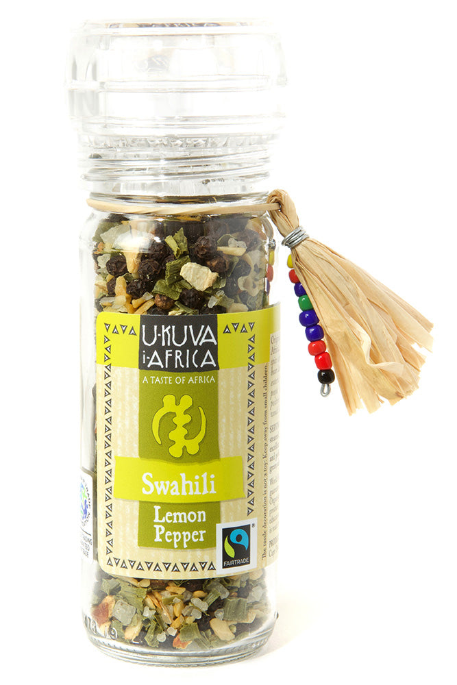 Ukuva iAfrica Swahili Lemon Pepper Spice Grinder