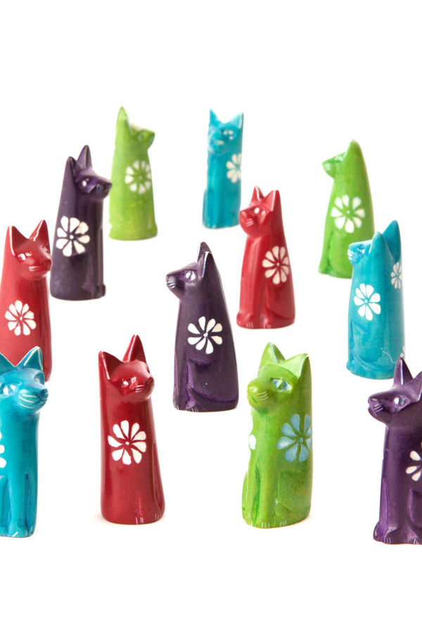 Rainbows & Flowers Dozen Miniature Cats