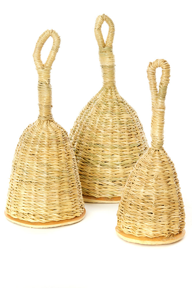 Natural Woven Elephant Grass Rattles