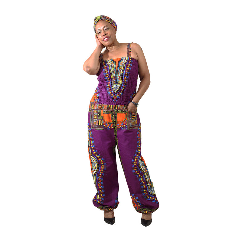 Afro Traditional Print Jumpsuit