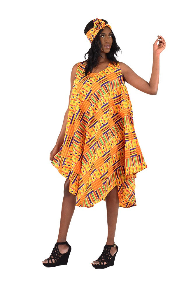 Kente Umbrella Dress