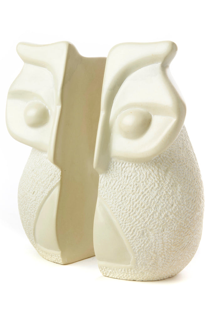 Natural Soapstone Wise Owl Bookends