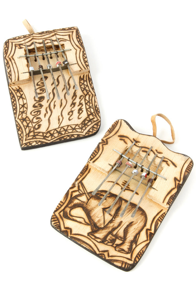 Burned Balsa Wood Kalimba Thumb Piano