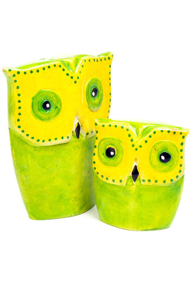 Fluorescent Wiseacre Soapstone Owls