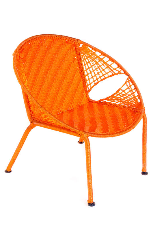 Tangerine Petite Peekaboo Chair