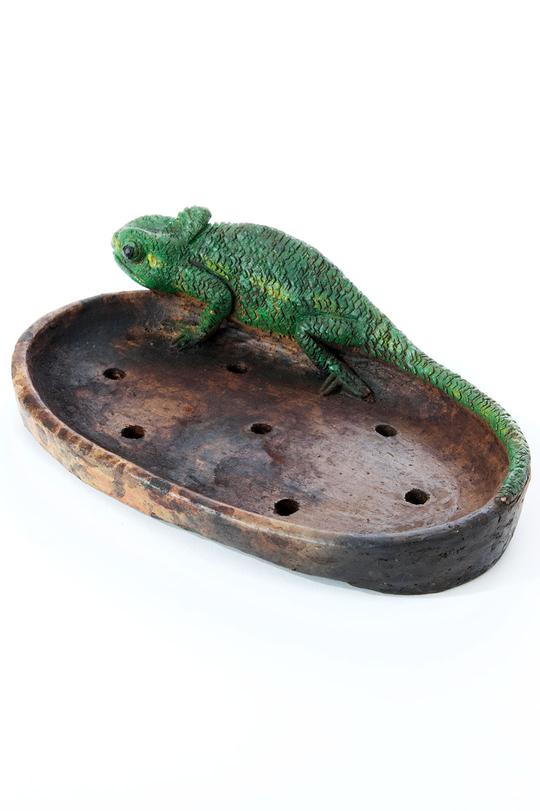 Ceramic Chameleon Soap Dishes