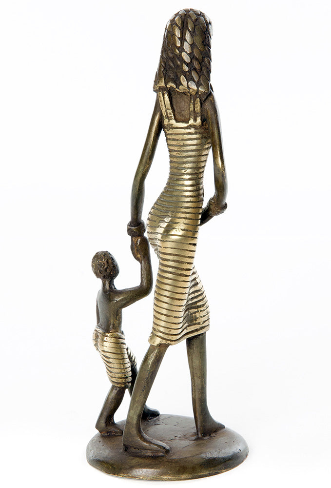 Lustrous Life Mother and Toddler Sculpture