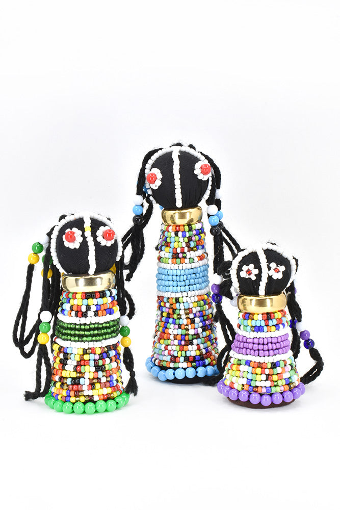 Large South African Ndebele Doll Sculpture