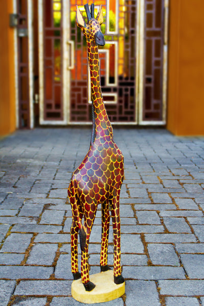 Kenyan Wooden Giraffes