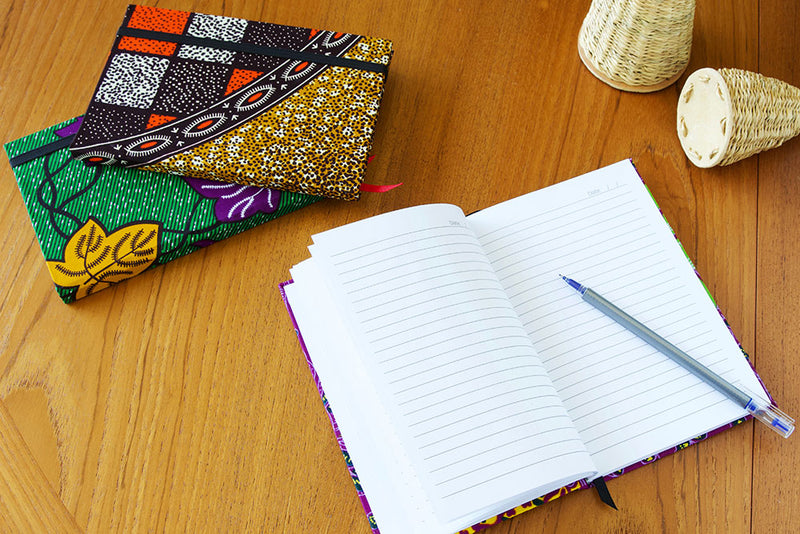 Ghanaian Ankara Cloth Covered Journals - Lined and Unlined