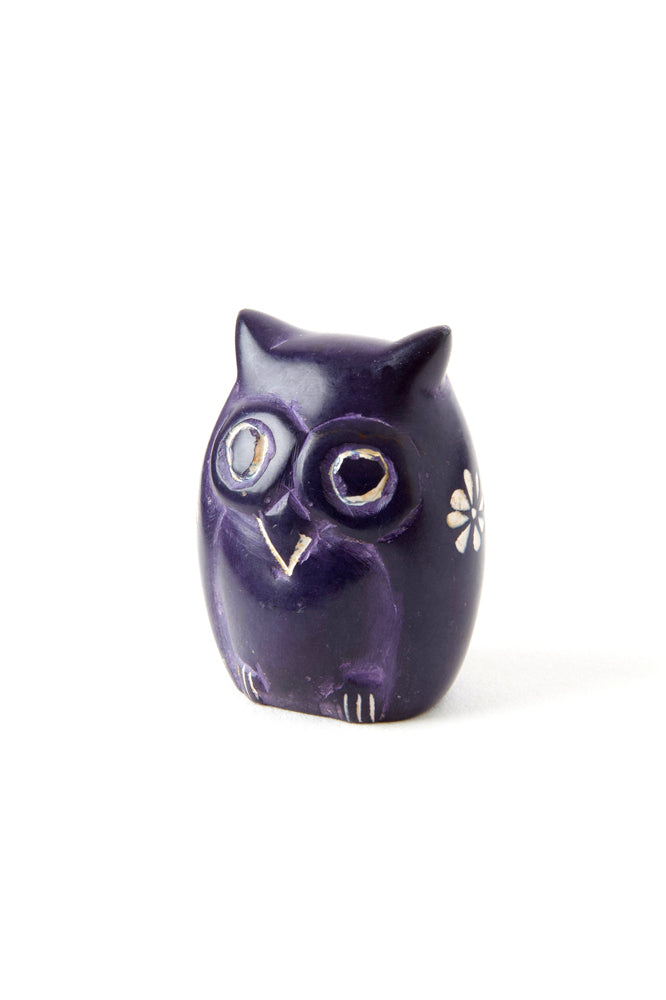 One Dozen Miniature Soapstone Owls