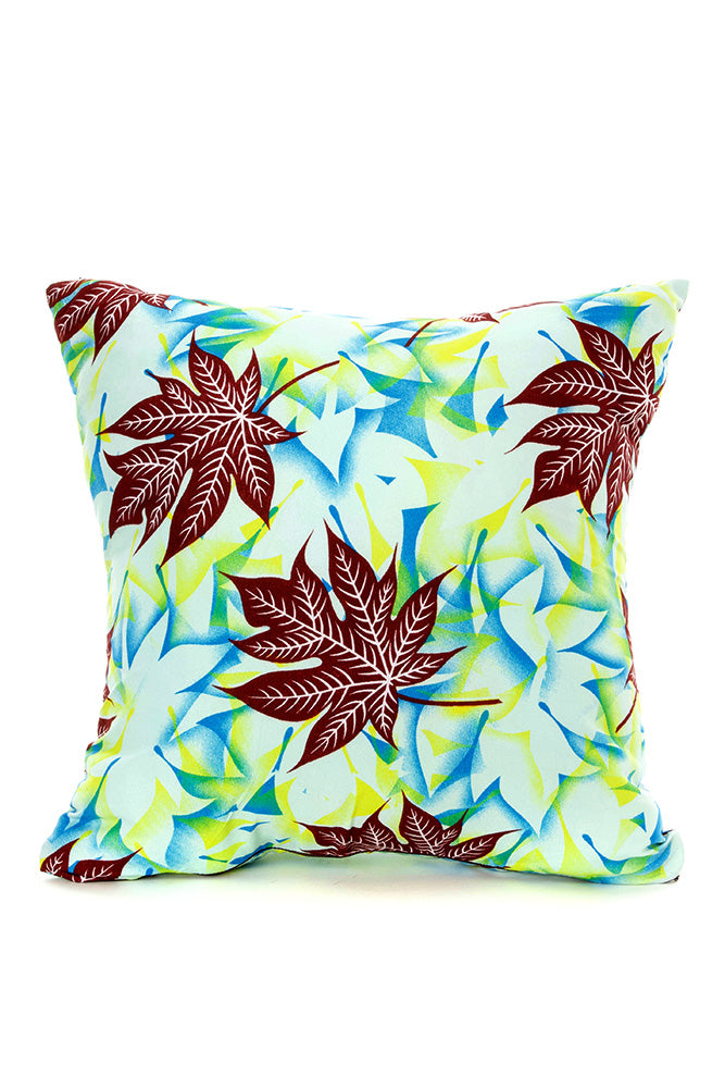 Falling Leaves Pillow Cover from Nigeria with Optional Insert