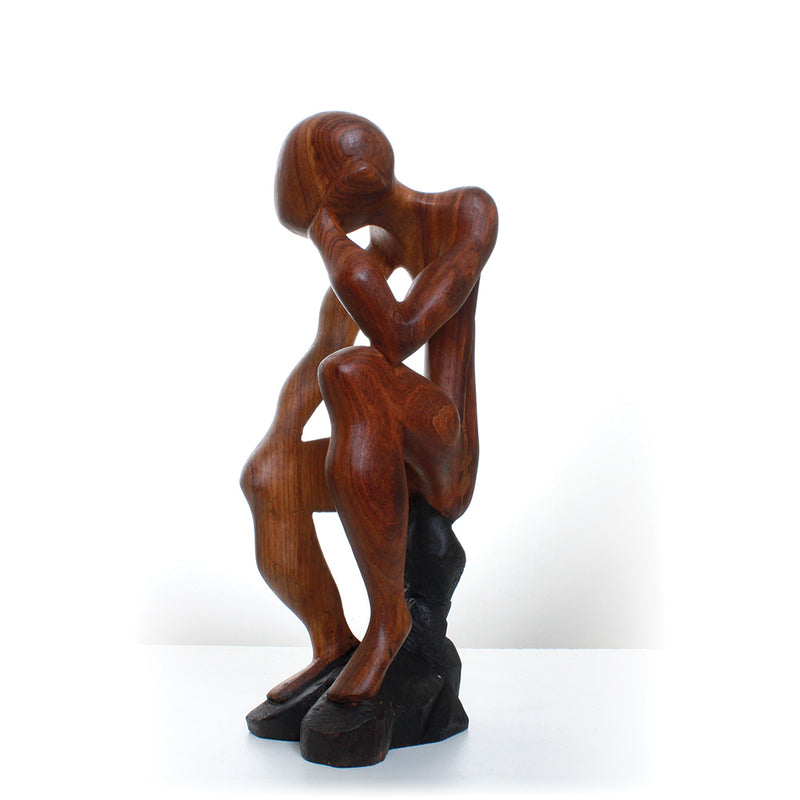 Thinker Statue On Stool