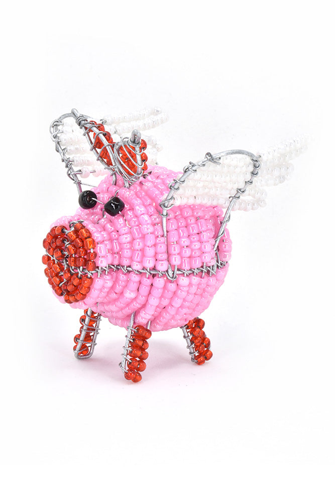 Patmore's When Pigs Fly Beadwork Sculpture