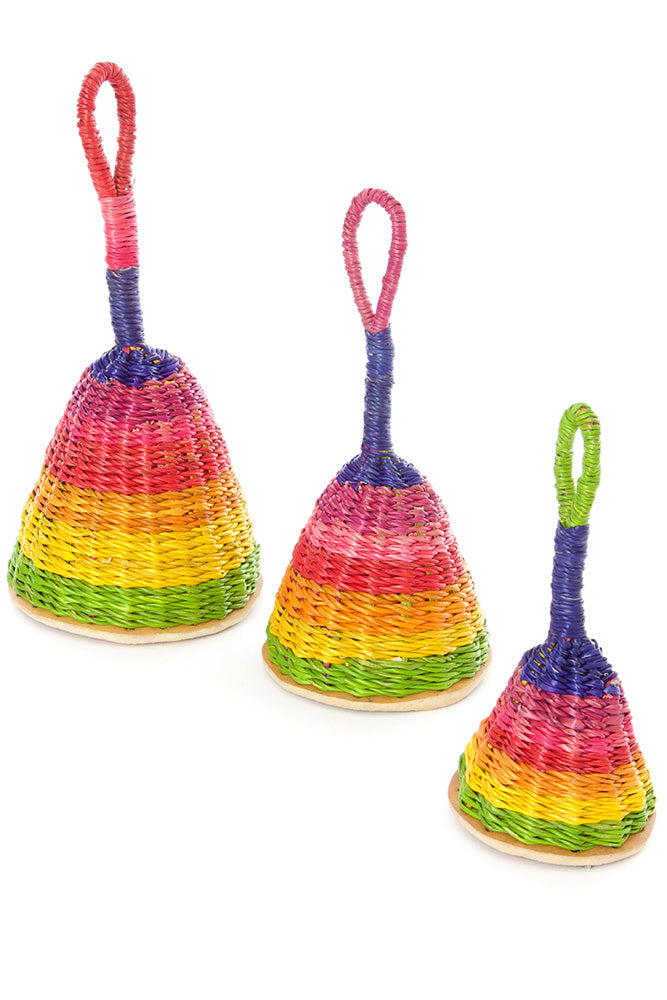 Rainbow Woven Elephant Grass Rattles