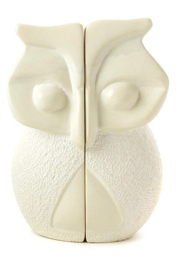 Natural Soapstone Wise Owl Bookends