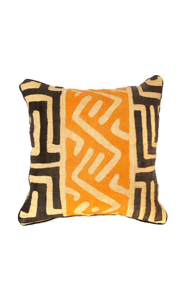 18" Congo Raffia Decorative Pillow with Optional Insert