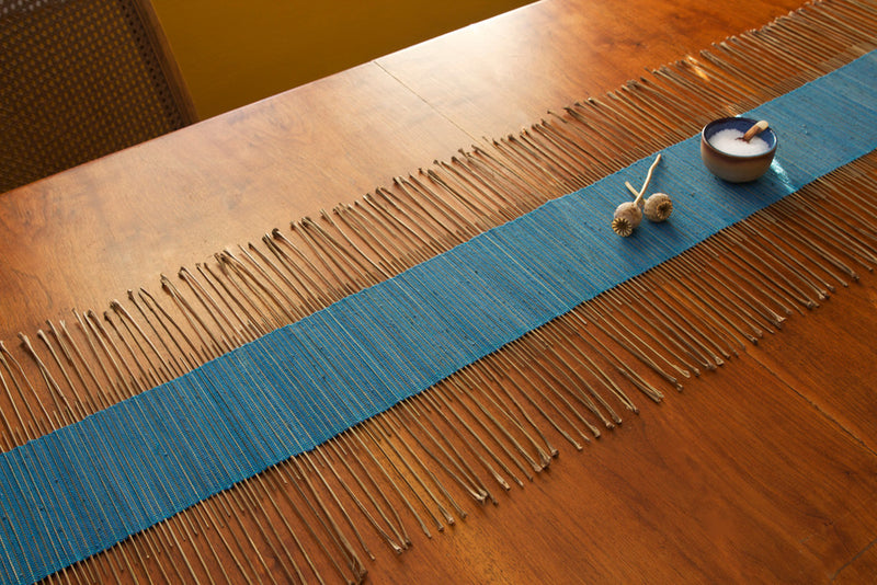 Blue Twig Table Runner