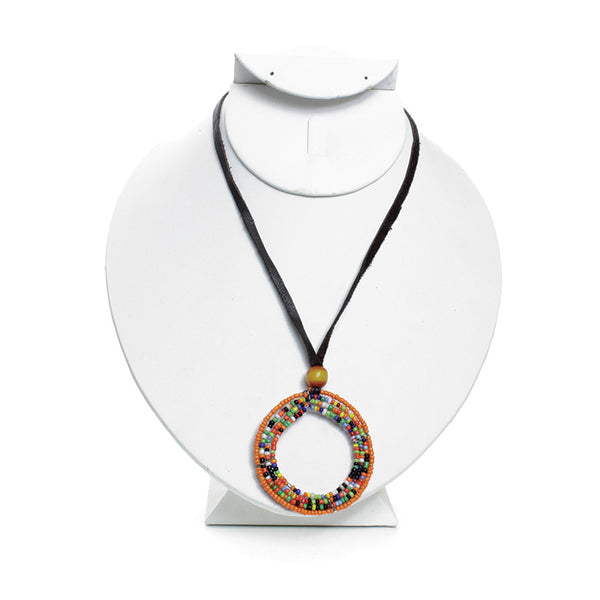 Maasai Beaded Necklace: Large Hoop