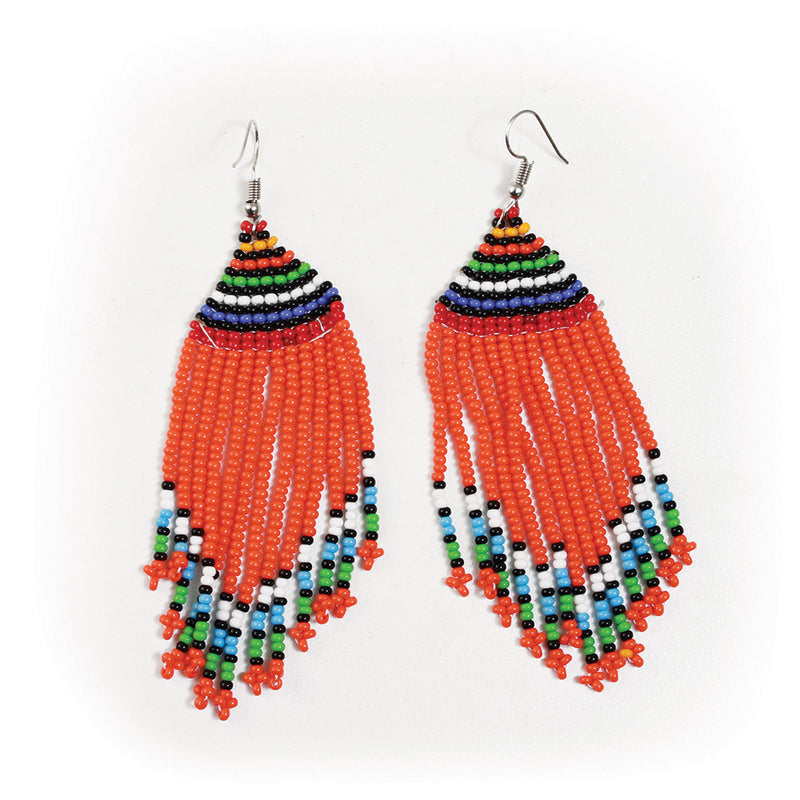 Kenyan Maasai Fringe Earrings