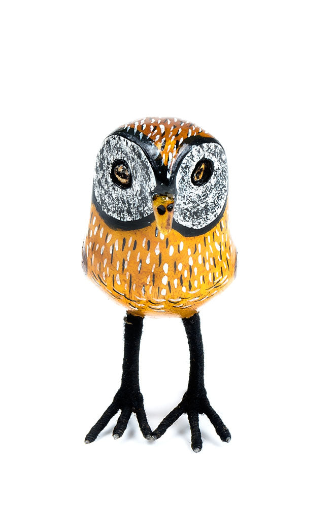 Handcrafted Little Owl Sculptures