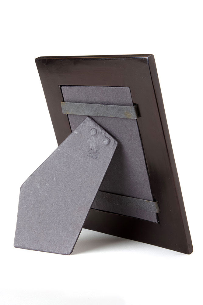 Black Bamboo Soapstone Picture Frame