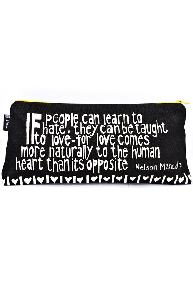 Black Love Comes More Naturally 12" Mandela Pouch