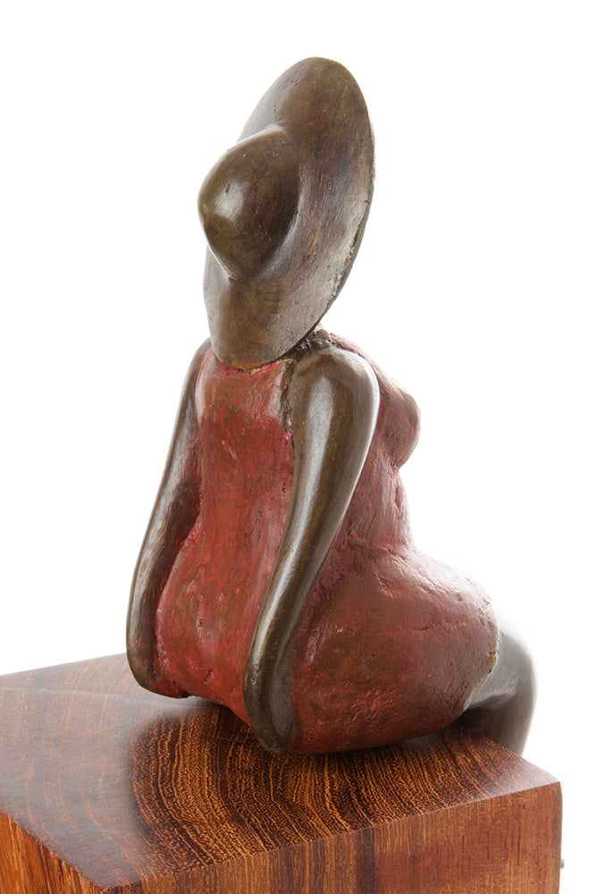 Seaside Diva Burkina Bronze Sculptures in Two Sizes